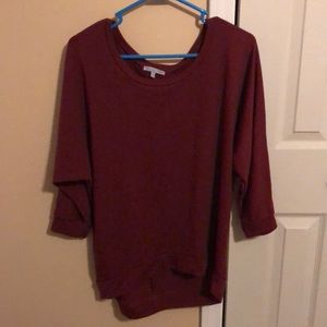 maroon sweater